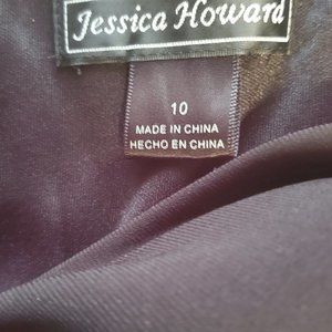 Silver, floral dress